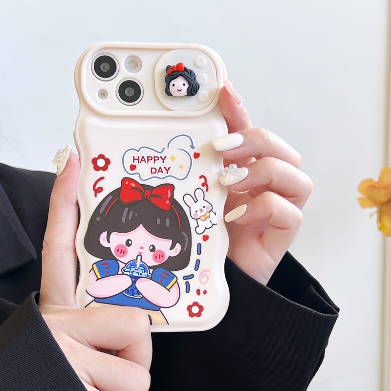 Ốp Điện Thoại Hình Bạch Tuyết Và Belle Cho iPhone 12 13 11 PRO MAX XR 11 12 PRO X XS MAX