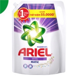 Nước giặt Ariel Matic Đậm đặc Giữ màu túi 2 lít cửa trước