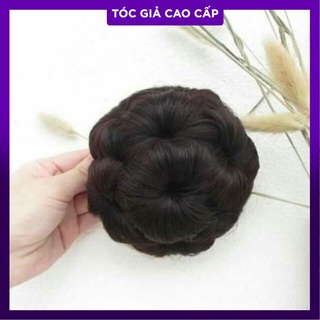 Tóc kẹp búi hoa hình thật