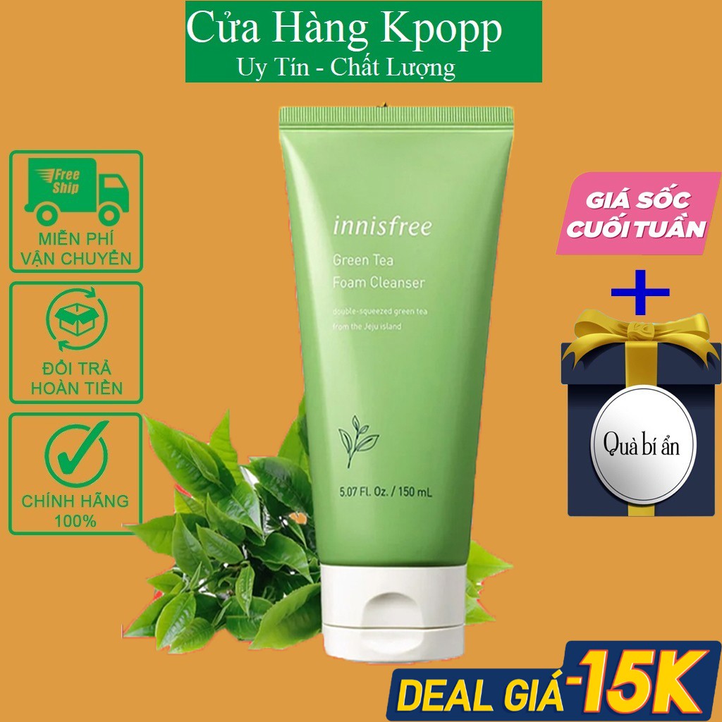 sữa rửa mặt innisfree - Sữa Rửa Mặt Cho Da Nhờn Mụn Nhạy Cảm 150ml NEW