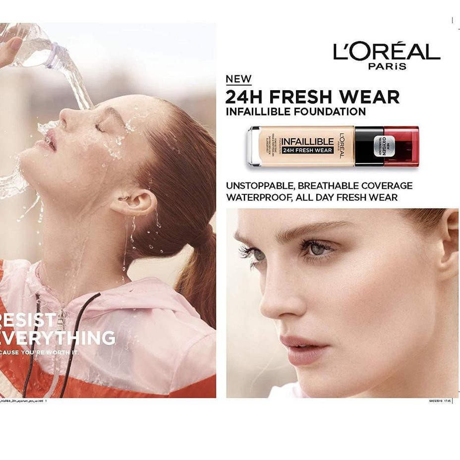 L'OREAL (Hàng Mới Về) Kem Nền Loreal Dạng Lỏng Lâu Trôi 24h