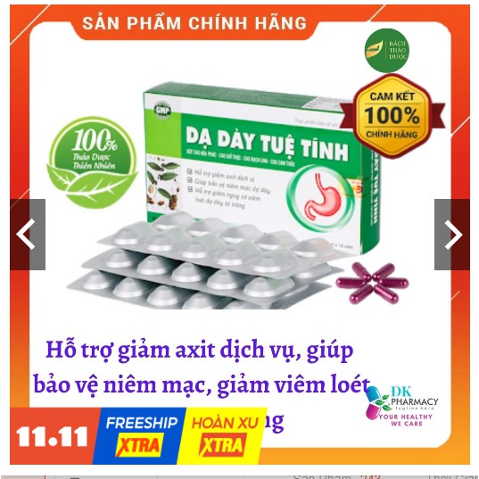 Dạ Dày Tuệ Tĩnh - Hỗ trợ giảm viêm loét dạ dày, tá tràng, giảm dịch vị axit ( hộp 30 viên) | BigBuy360 - bigbuy360.vn