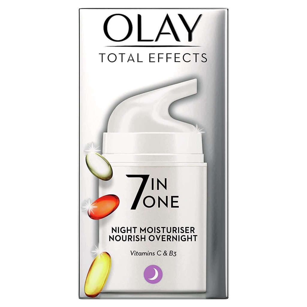Kem dưỡng trắng da OLAY TOTAL EFFECTS 7 IN ONE NIGHT MOISTURISER NOURISH OVERNIGHT 50ml