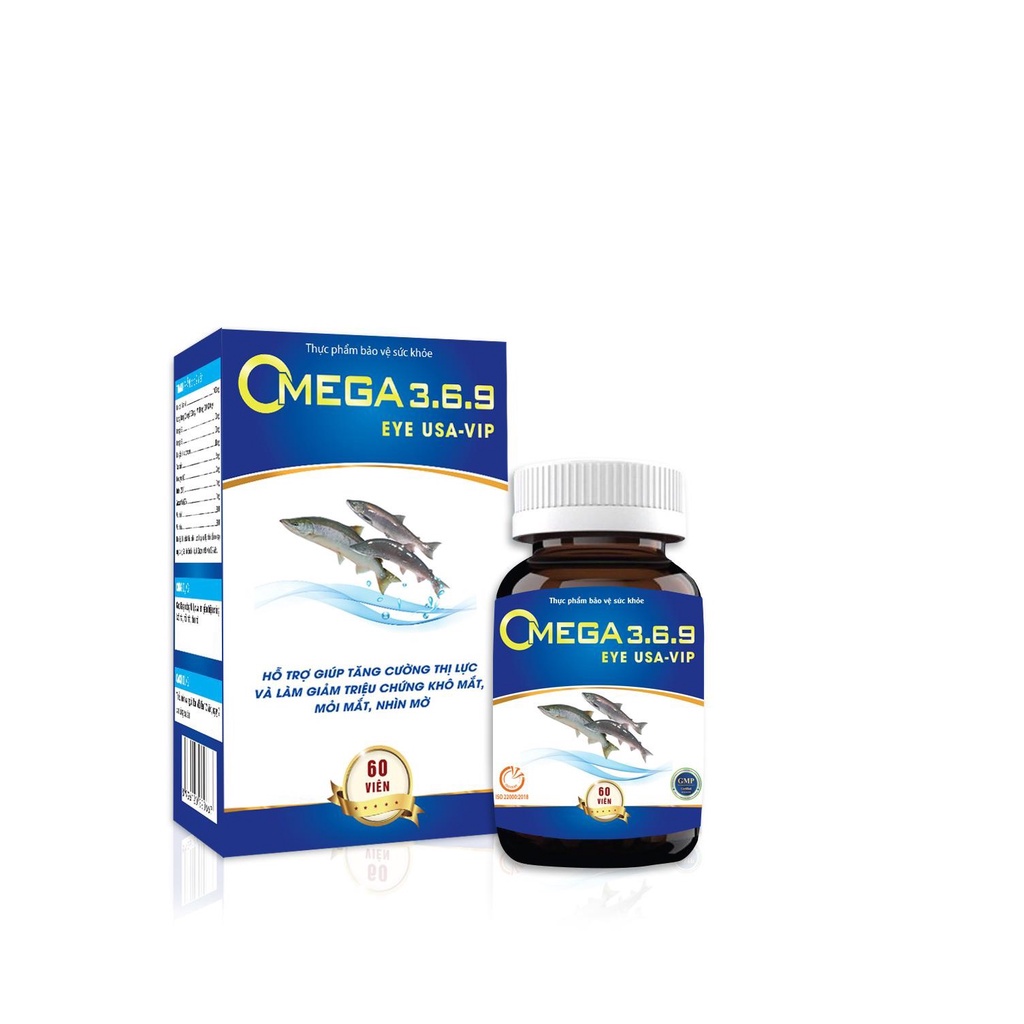 Viên Uống Omega 3.6.9 Eye-Vip Tăng Cường Thị Lực Giảm Triệu Chứng Khô Mắt, Mỏi Mắt