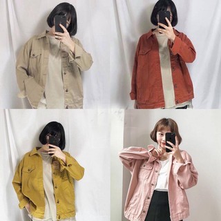 ÁO KHOÁC KAKI ÁO KHOÁC UNISEX NAM NỮ 5 MÀU THE 1996