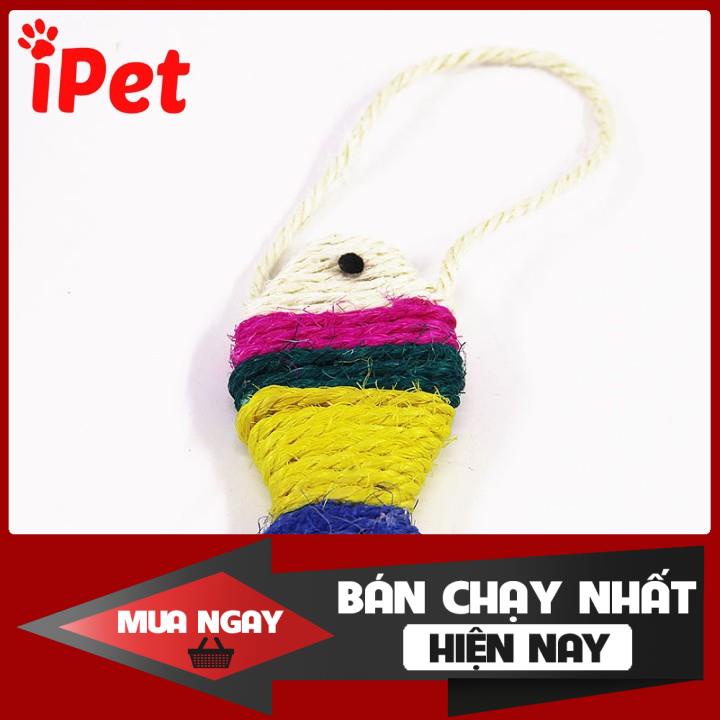 Bàn Cào Móng Dây Thừng Hình Con Cá Cho Mèo - iPet Shop 0