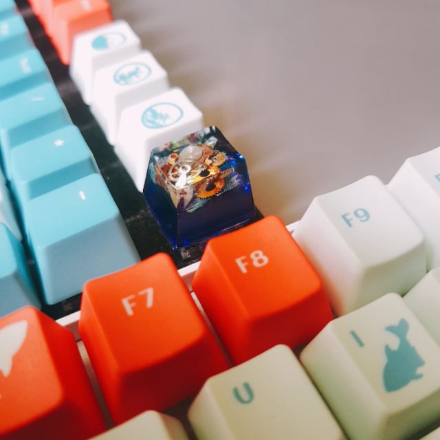 Nút Keycap SA profile hàng R1 - Resin Nút bàn phím steampunk bánh răng