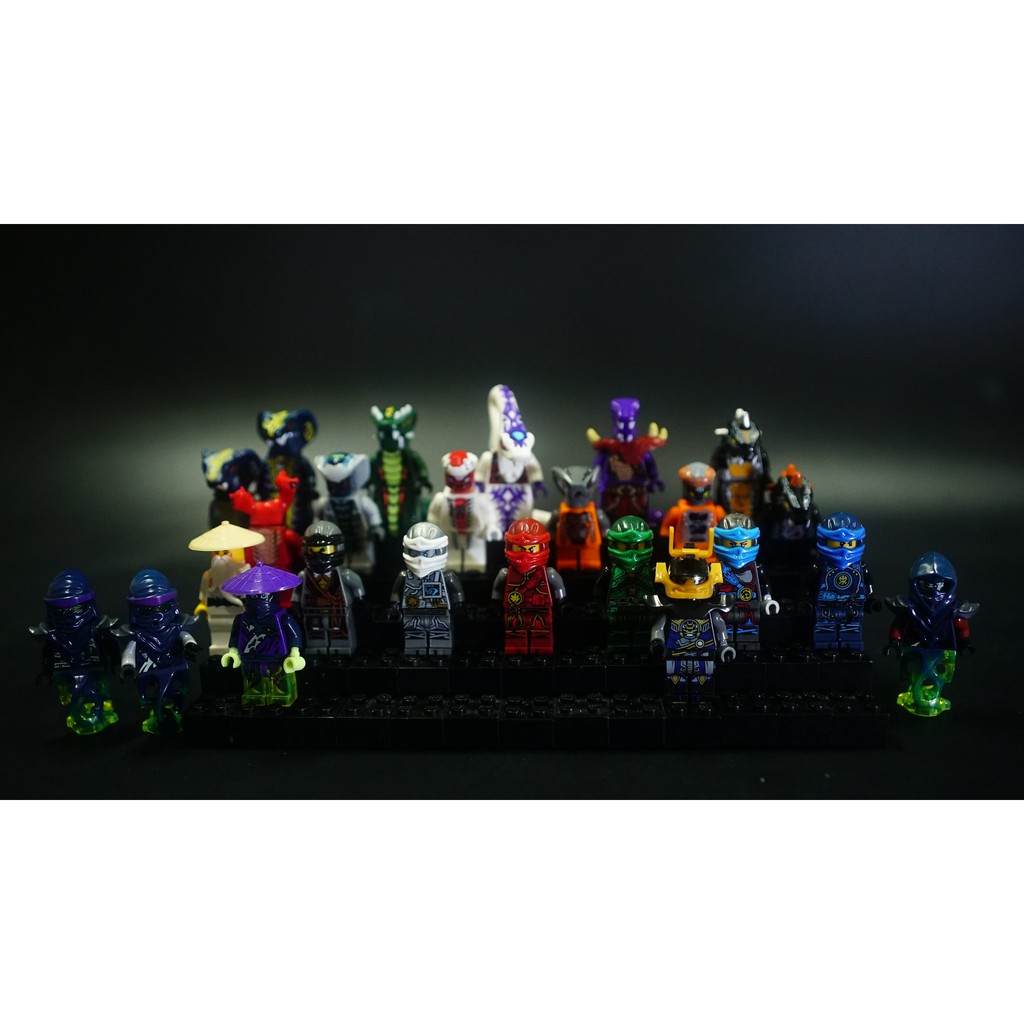 Đồ chơi lắp ráp lego minifigures xếp hình Ninjago trọn bộ 24 nhân vật Ninja ma season phần 5 rắn như hình Lele 31035