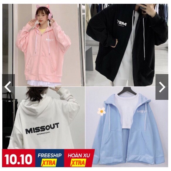 [Mã FATREND2810 giảm đến 30k tối đa 99k] ÁO KHÓAC NỈ HOODIE FORM RỘNG CÁ TÍNH (Mã MS) CÓ UP VIDEO HÀNG THẬT