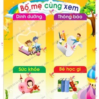 Decal-bạt mầm non- GÓC TUYÊN TRUYỀN khổ lớn