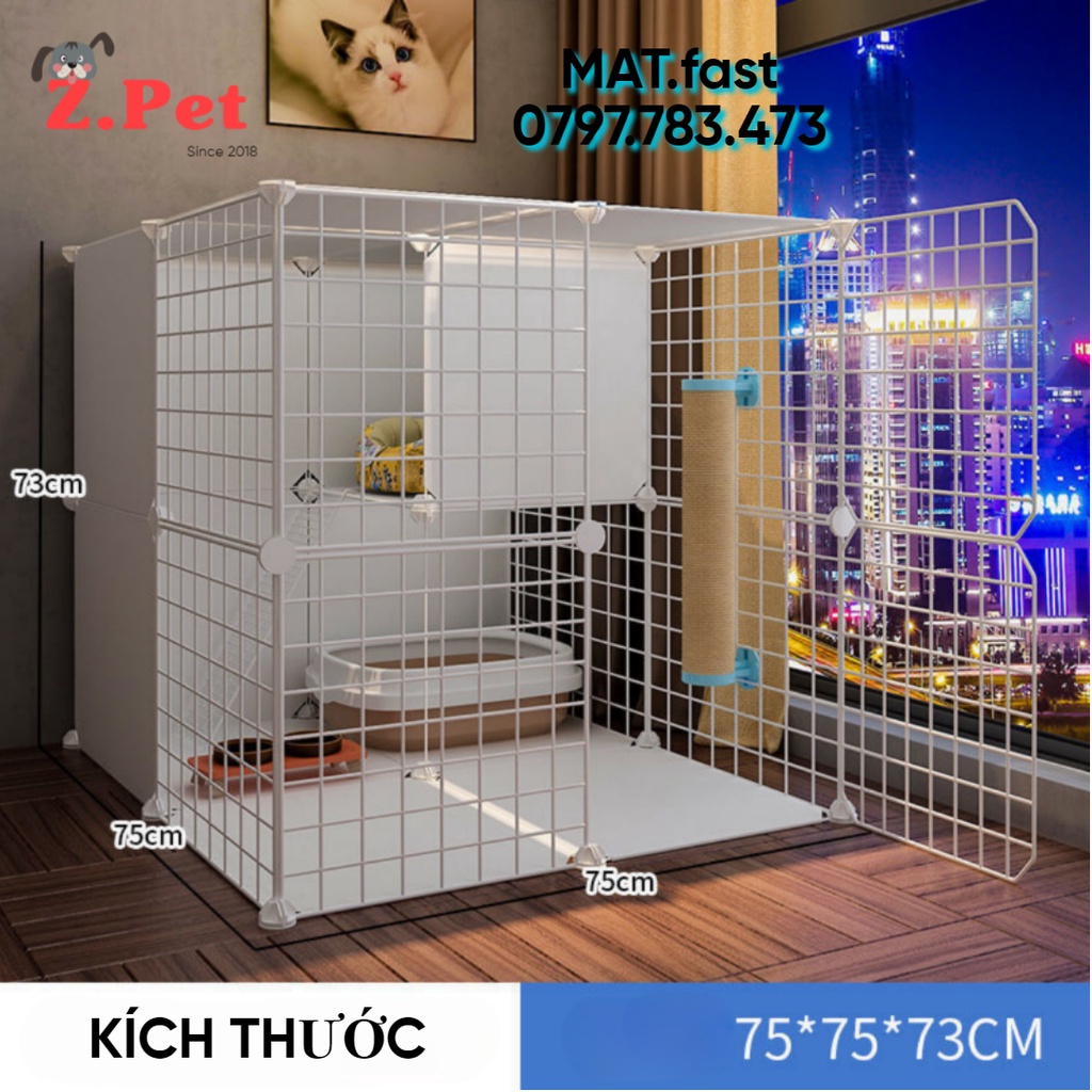 Combo Lưới Ghép Chuồng Quây Thú Cưng Chó Mèo