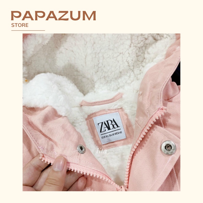 Áo khoác Parka chất kaki lót lông siêu dày siêu ấm hàng xuất khẩu cho cả bé trai gái thời trang trẻ em PAPAMU TQ55252G