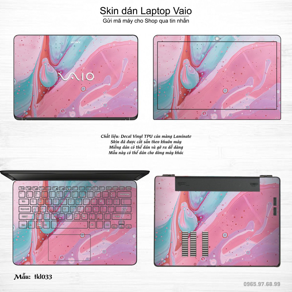 Skin dán Laptop Sony Vaio in hình thiết kế nhiều mẫu 6 (inbox mã máy cho Shop)