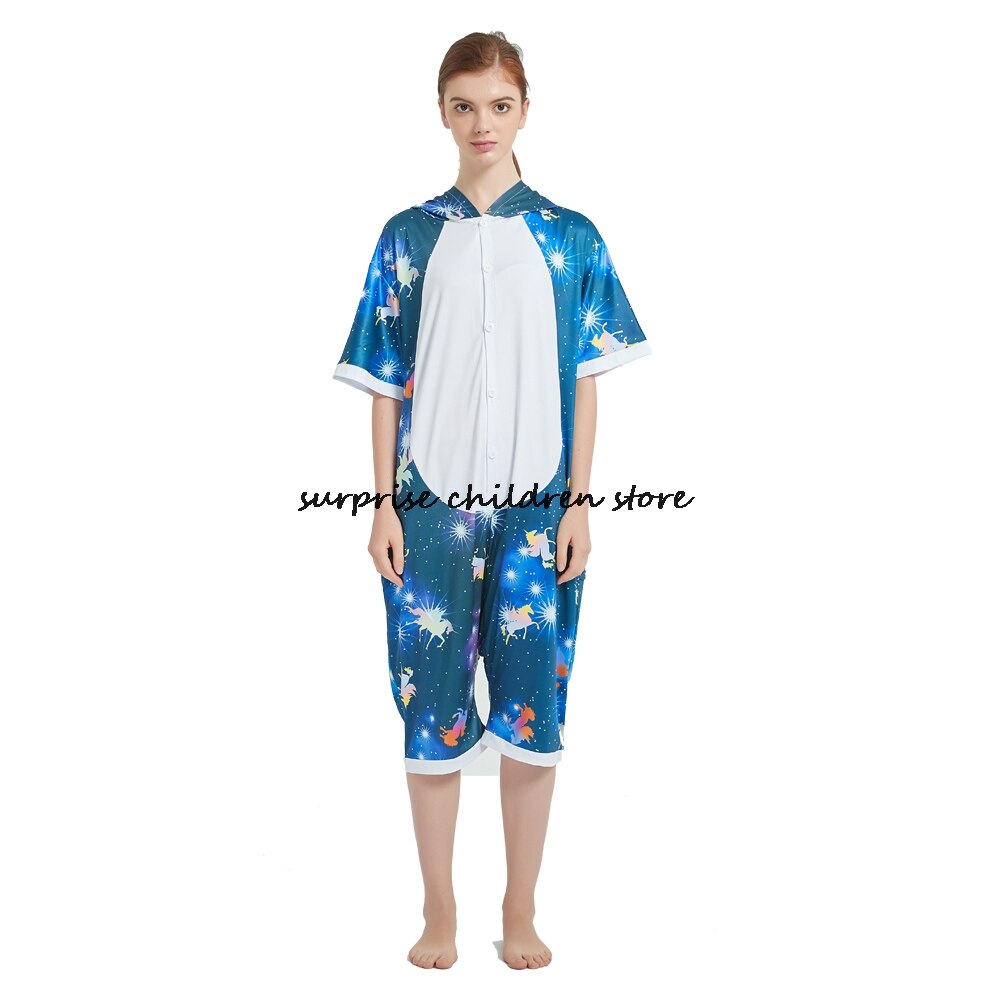 Mùa hè mới nhất Bộ đồ ngủ Fox dễ thương cho Mather và Kids Carnival Party Funny Anime Outfit Kigurumi Pyjama Halloween Cosplay