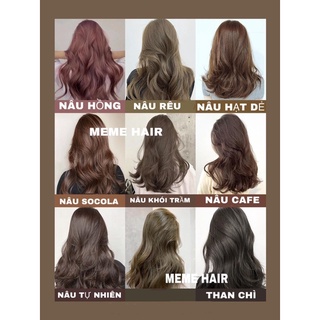 Combo những màu nhuộm tone nâu