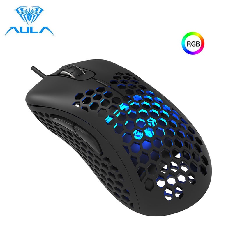 Chuột chơi game có dây AULA F810 RGB 6dpi thiết kế độc đáo chất lượng cao