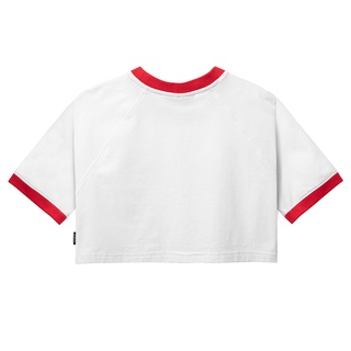 Áo thun DirtyCoins Basic Croptop Raglan White/Red