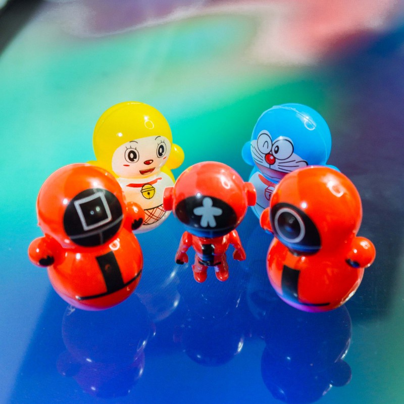 Combo 5 Con Lật đật Squid game mini đồ chơi cho bé LD13501 LENIO