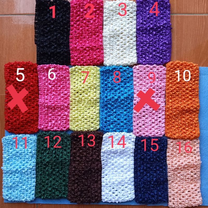 Băng thun nguyên liệu handmade làm váy băng đô cho bé