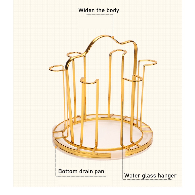 Giá Đỡ Cốc Thủy Tinh Hình Tròn Tiện Dụng