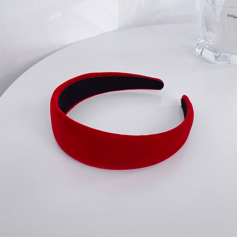 Băng đô cài tóc bằng nhung chống trượt phong cách vintage