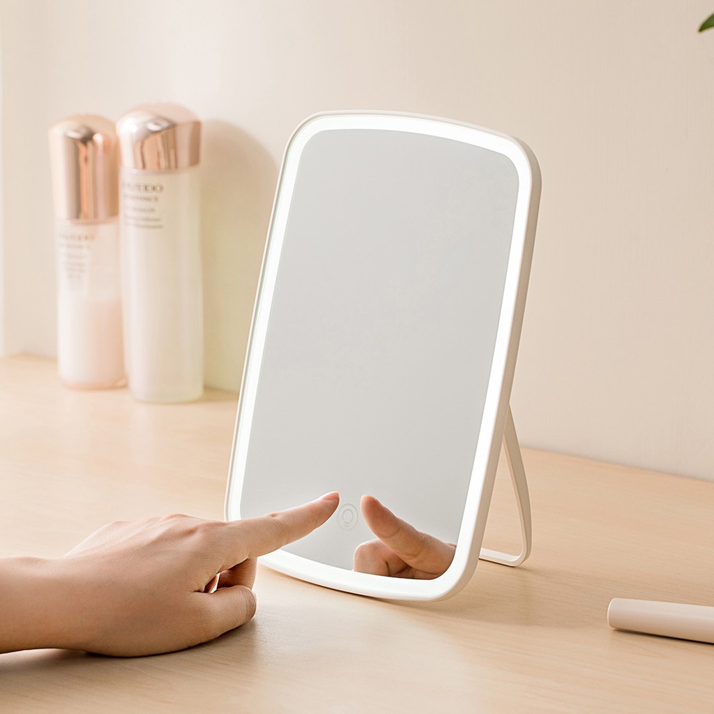 Gương trang điểm để bàn Xiaomi Mijia cảm ứng đèn LED có thể gập lại