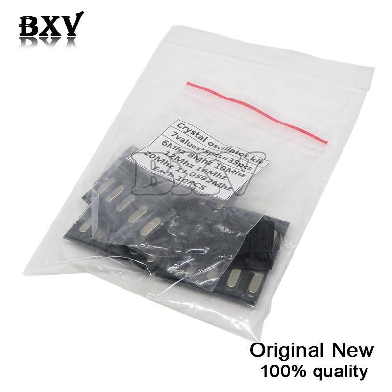 Bộ 5 Cái 35 Cái 49S-SMD SMD 6Mhz 8Mhz 10Mhz 12Mhz 16Mhz 20Mhz 11.0592Mhz Mhz 49SMD Hjxrhgal