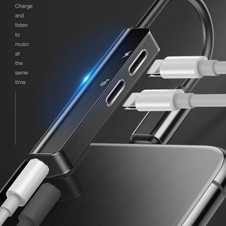 DÂY CÁP CHUYỂN LIGHTNING SANG DUAL LIGHTNING + JACK 3.5 MM BASEUS L52 CHÍNH HÃNG