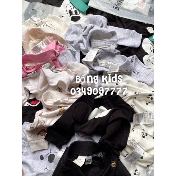 Bộ Nỉ Sơ Sinh Hoạt Hình HaM