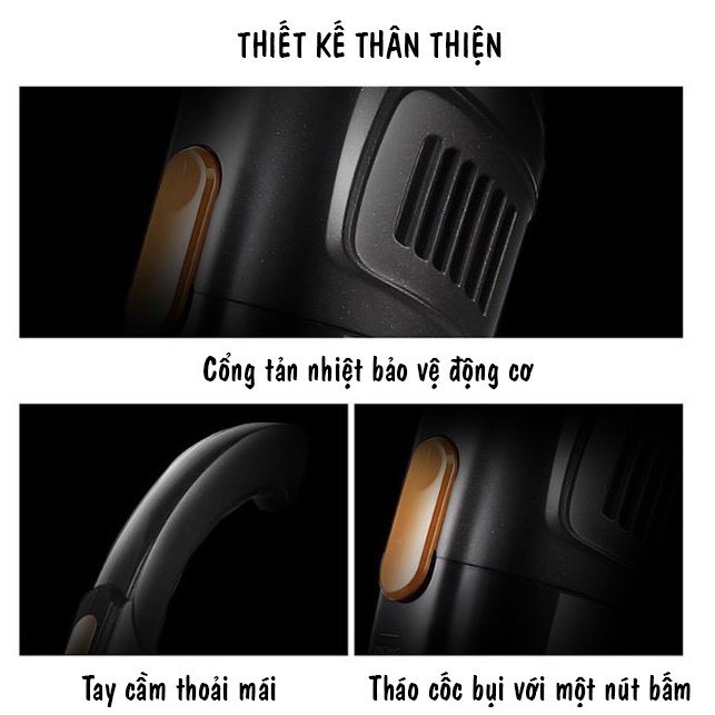 MÁY HÚT BỤI GIA ĐÌNH XIAOMI DX115C CÔNG SUẤT 600W, LỰC HÚT SIÊU MẠNH, NHỎ GỌN, 3 ĐẦU HÚT TIỆN DỤNG
