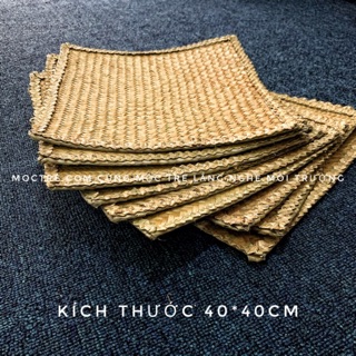 Lót đan mây tre Mộc Tre kích thước 30*30cm