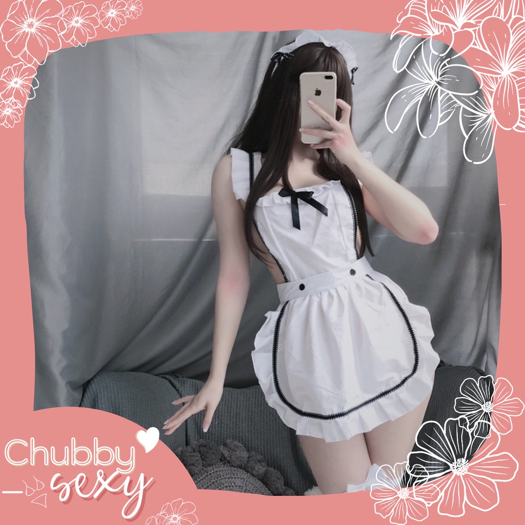 Cosplay Hầu Gái Pari Sexy - Bộ Đồ Ngủ Cô Giúp Việc Quyến Rũ Gợi Cảm - Maid Cosplay Outfit - CPL40 -Chubby.Sexy | BigBuy360 - bigbuy360.vn