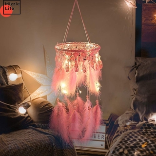 Dream Catcher Có Đèn Led Màu Hồng