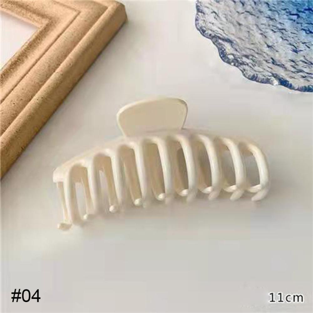 Kẹp Tóc Acrylic Hình Cá Mập Màu Trắng Đơn Giản Thời Trang H3I1