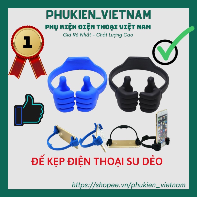 ĐẾ KẸP ĐIỆN THOẠI SU DẺO HÌNH BÀN TAY