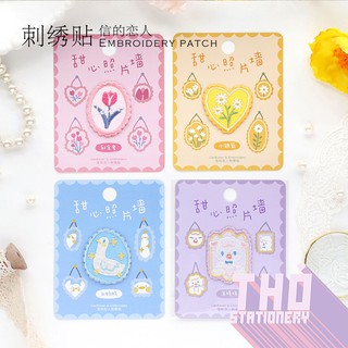 Patch Vải / Sticker Vải Không Cần Ủi Dán Trực Tiếp CardLover - SWEETHEART PHOTO WALL