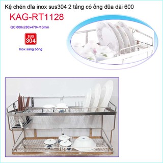 KỆ CHÉN DĨA 6T INOX KAG-RT1128