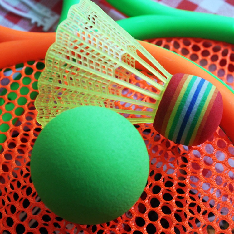 Bộ vợt tennis và cầu lông kèm 2 quả cầu chất lượng cao cho trẻ em vận động thể thao và giải trí