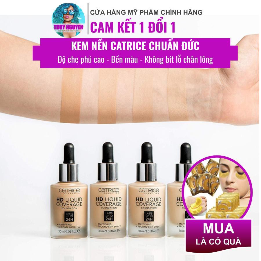 Kem nền catrice HD cao cấp chuẩn Đức không - độ che phủ cao, không hề bị bí da, kiềm dầu 24h( chính hãng )