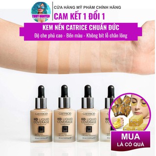 Kem nền catrice HD cao cấp chuẩn Đức không - độ che phủ cao, không hề bị bí da, kiềm dầu 24h( chính hãng )
