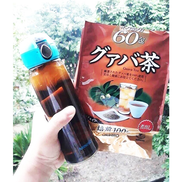 Trà lá ổi giảm cân, giảm mỡ bụng Orihiro 60 túi lọc Nhật Bản - Kokubo