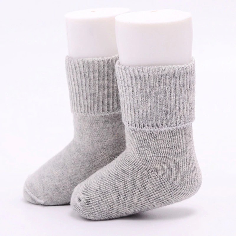 Vớ Cotton Dài Mềm Mại Co Giãn Thoáng Khí Chống Trượt Màu Kẹo Ngọt Dành Cho Trẻ Em