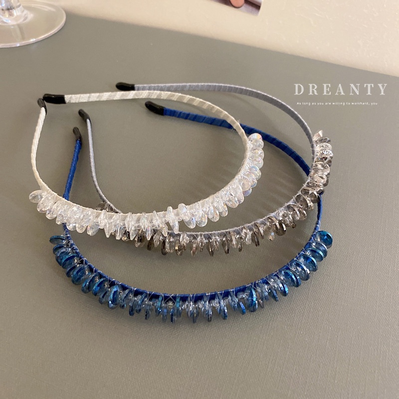 Băng Đô Đính Kim Cương Giả Phong Cách ins Mới Siêu Cổ Tích Niche De