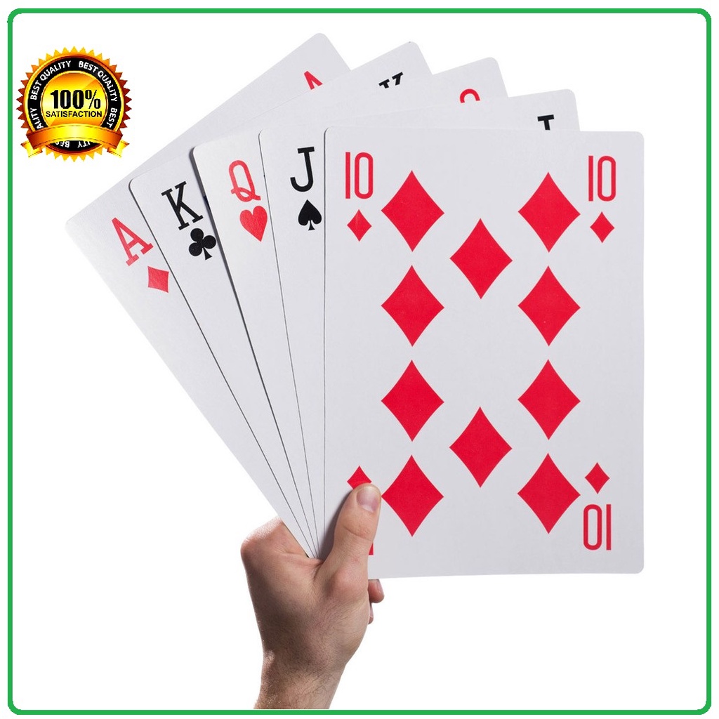 Bộ bài tây/ bài poker kích thước lớn,cỡ lớn, loại to - Bộ Bài Tây Bài Poker khổng lồ Bộ bài A4