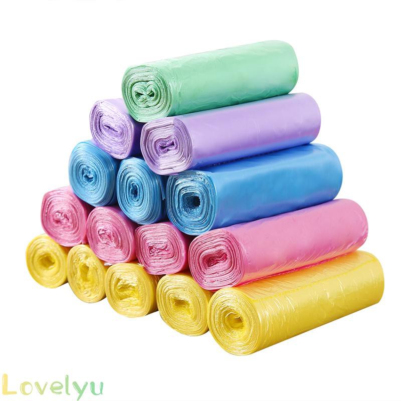 5 Cuộn Túi Đựng Rác Màu Đen Dùng Một Lần