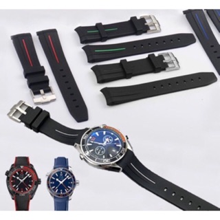 Dây đồng hồ Rolex cao su đầu ôm bo tròn size 20