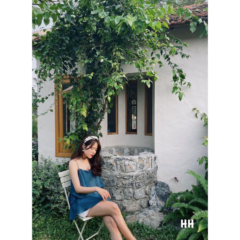 Áo 2 dây lụa tầng | BigBuy360 - bigbuy360.vn