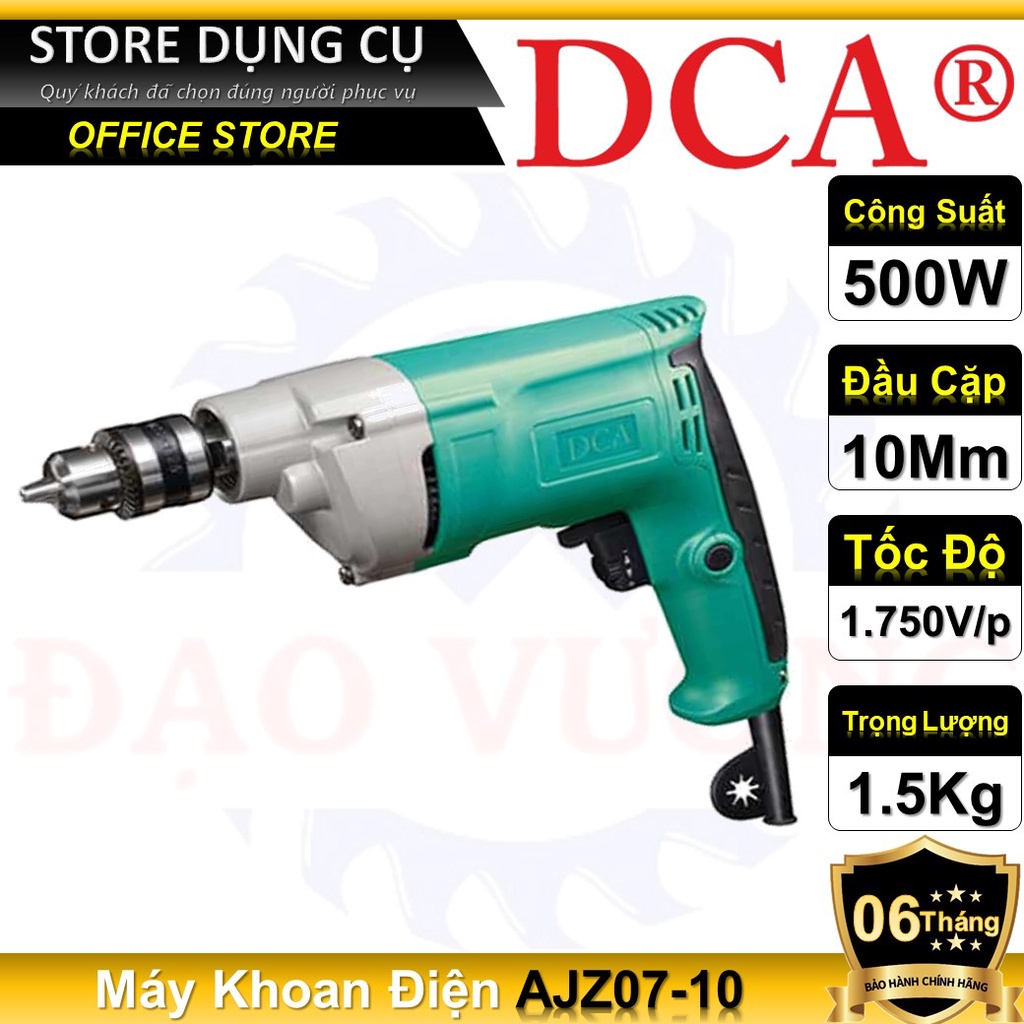 500W Máy Khoan Điện 10mm DCA AJZ07-10