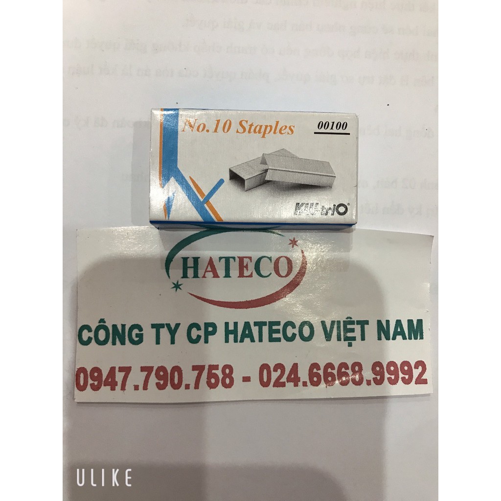 Đạn ghim KW Trio số 10 (20 tờ) 00100, chính hãng - kim bấm - ghim bấm - ghim dập HÀNG CHÍNH HÃNG