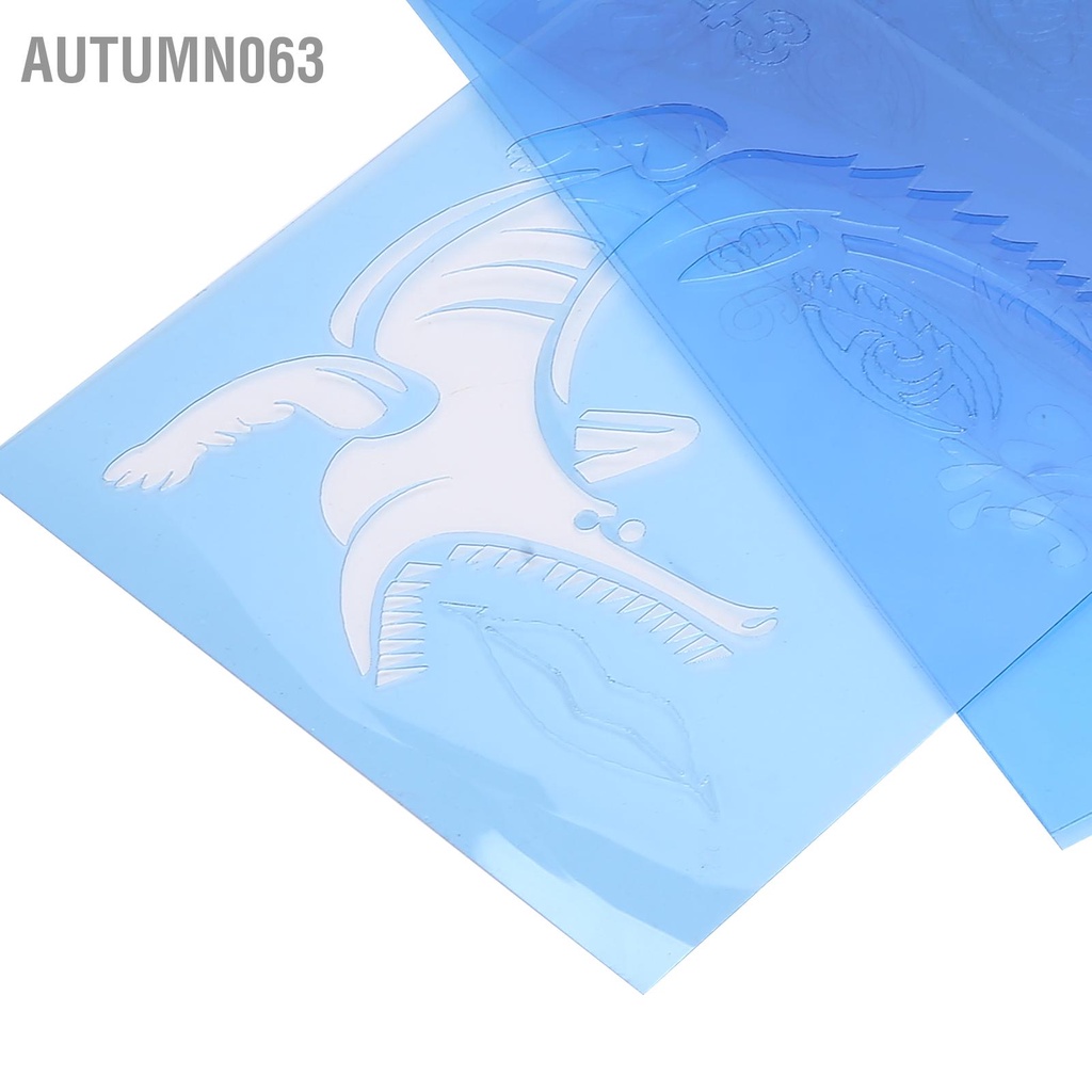 Autumn063 Mẫu vẽ mặt PET Giấy nến có thể tái sử dụng cho bữa tiệc Giáng sinh Halloween